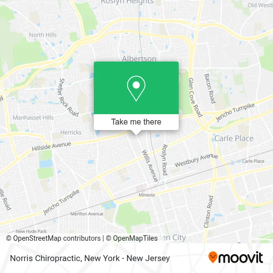 Norris Chiropractic map