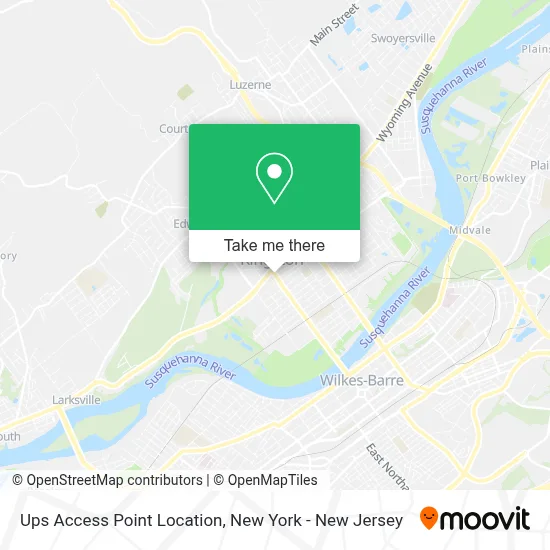 Ups Access Point Location map