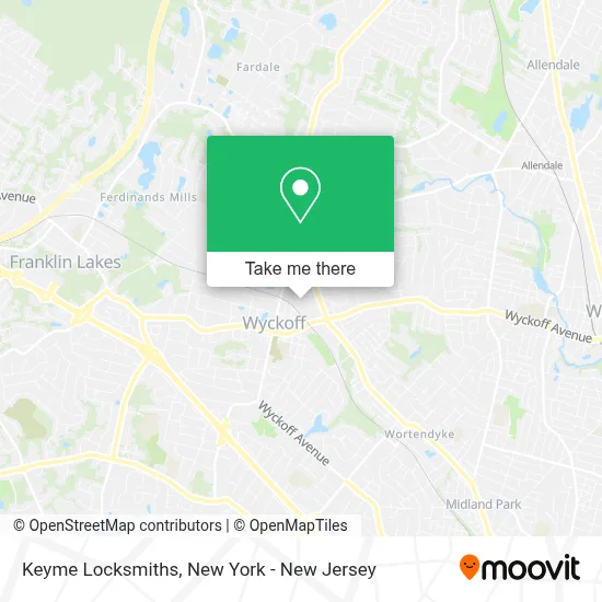 Keyme Locksmiths map