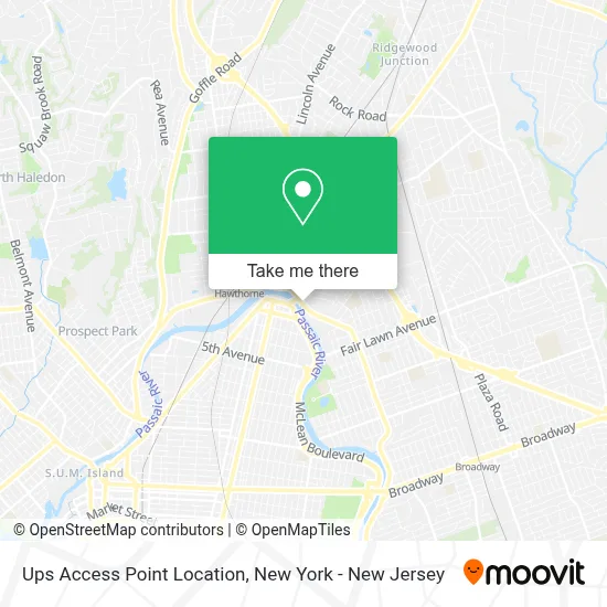 Ups Access Point Location map