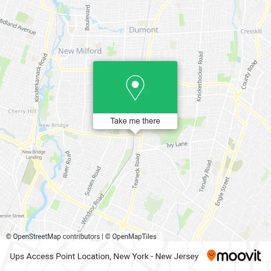 Ups Access Point Location map