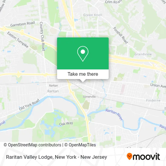 Raritan Valley Lodge map