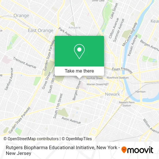 Rutgers Biopharma Educational Initiative map