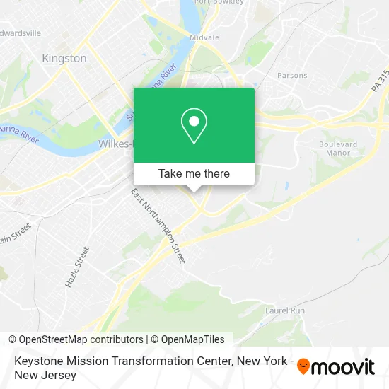 Keystone Mission Transformation Center map
