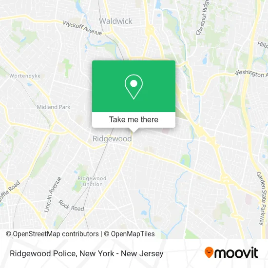 Ridgewood Police map