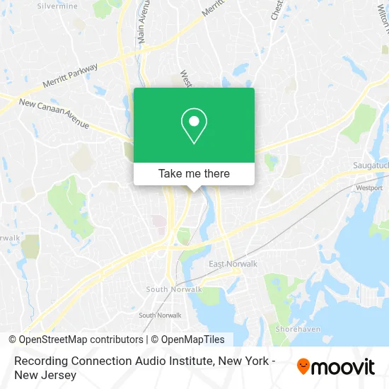 Recording Connection Audio Institute map