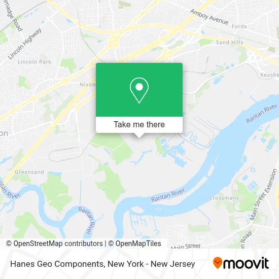 Hanes Geo Components map