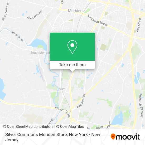 Silver Commons Meriden Store map