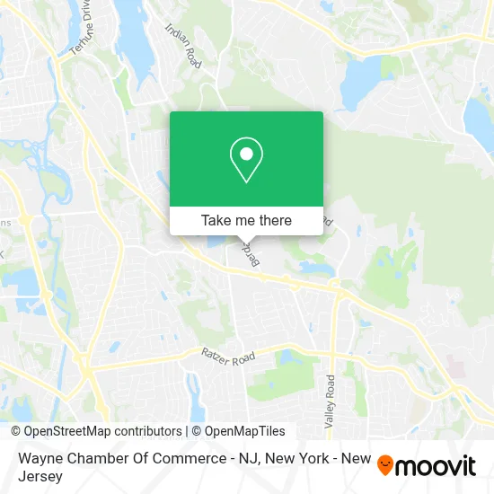 Wayne Chamber Of Commerce - NJ map