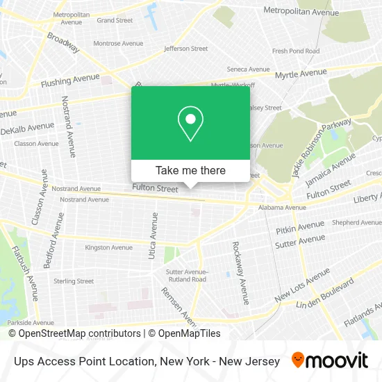 Ups Access Point Location map
