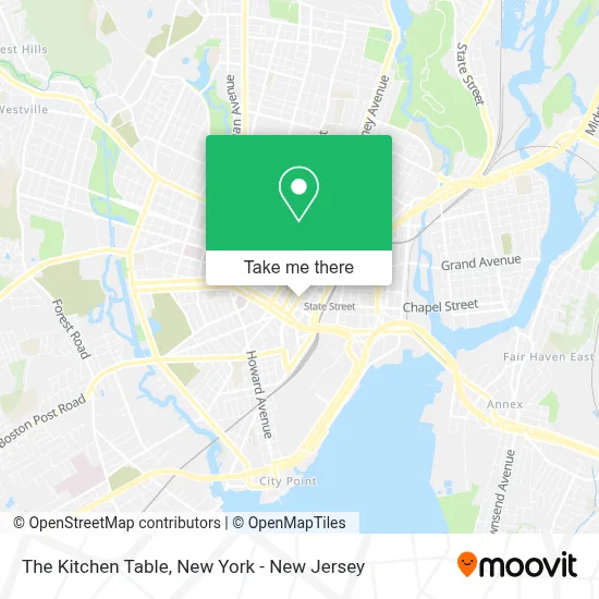 The Kitchen Table map
