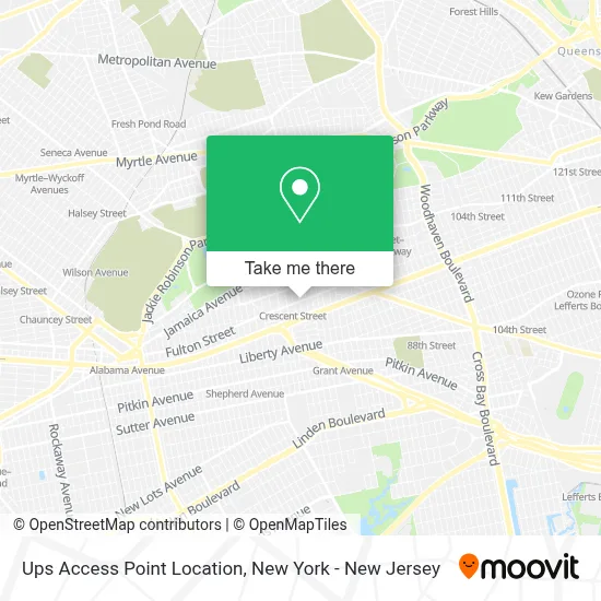 Ups Access Point Location map