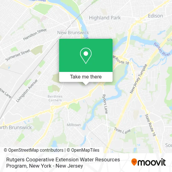 Rutgers Cooperative Extension Water Resources Program map
