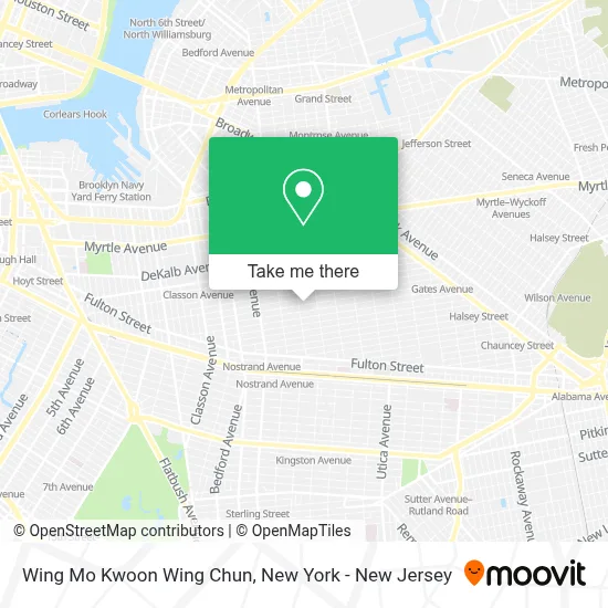 Wing Mo Kwoon Wing Chun map