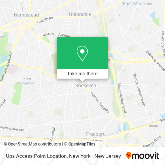Ups Access Point Location map