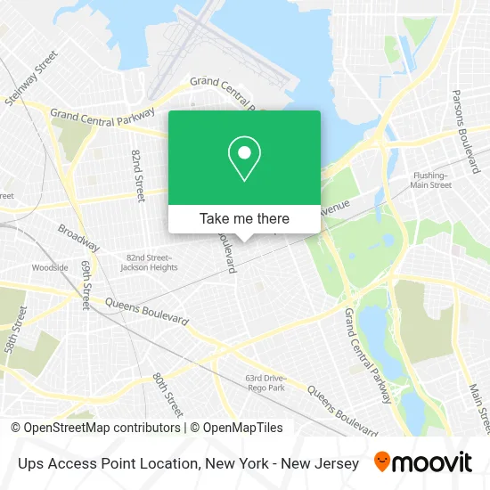 Ups Access Point Location map