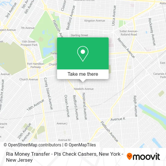 Ria Money Transfer - Pls Check Cashers map