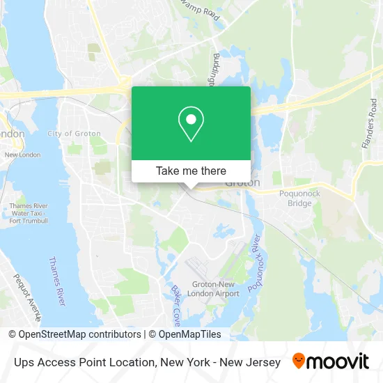 Ups Access Point Location map
