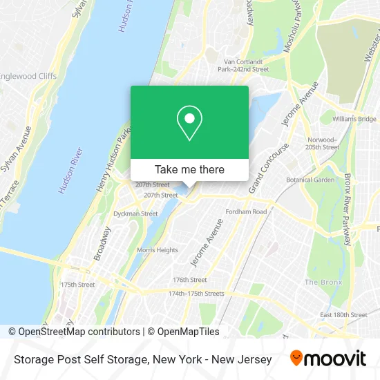 Storage Post Self Storage map