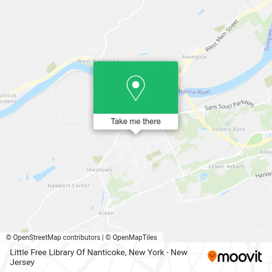 Little Free Library Of Nanticoke map