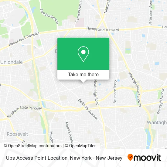 Ups Access Point Location map