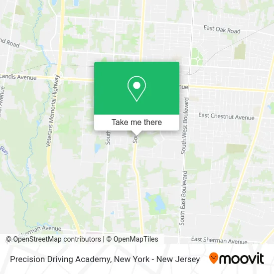 Precision Driving Academy map