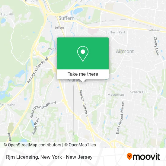 Rjm Licensing map