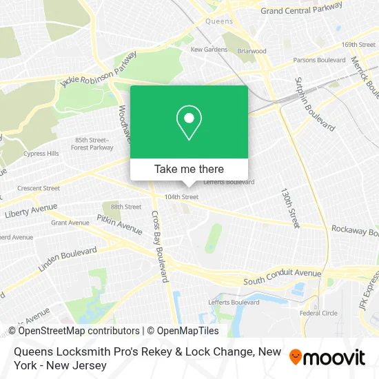 Queens Locksmith Pro's Rekey & Lock Change map