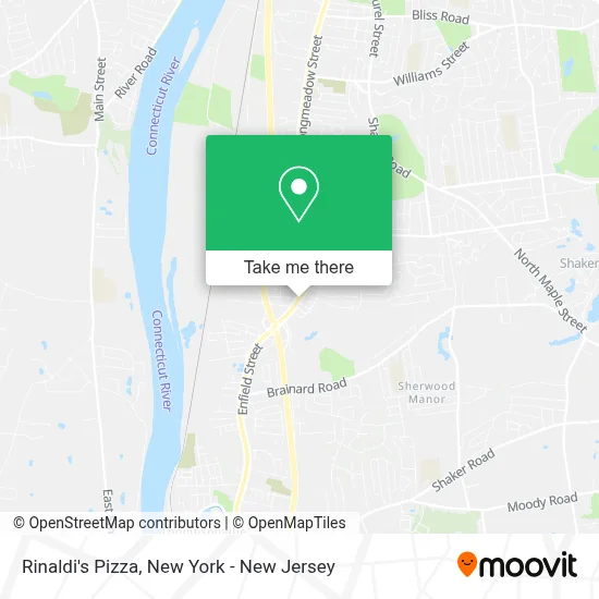 Rinaldi's Pizza map