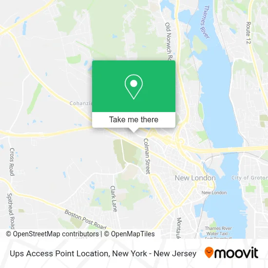 Ups Access Point Location map