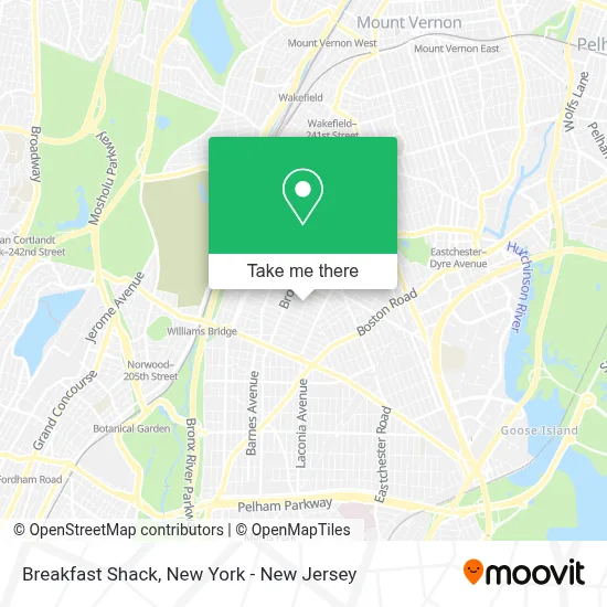 Breakfast Shack map