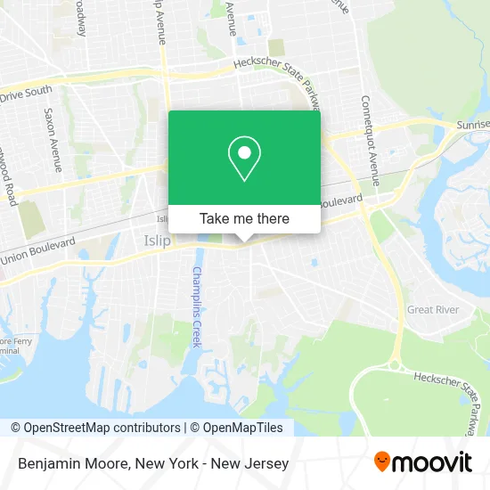 Benjamin Moore map