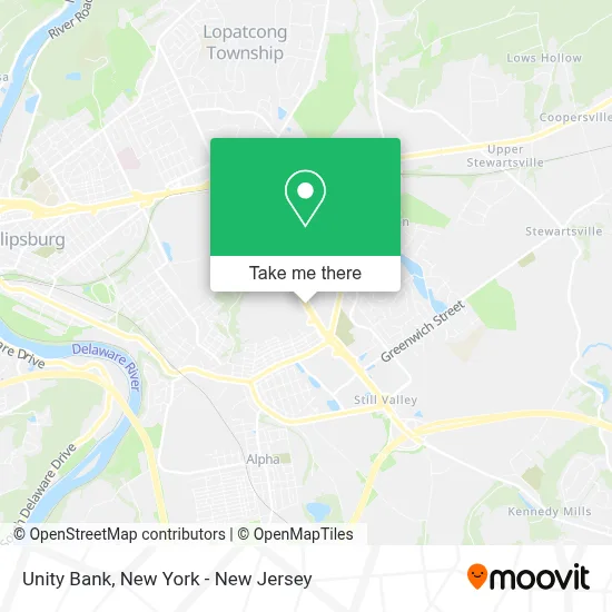 Unity Bank map