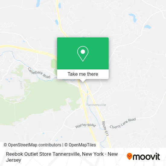 Reebok Outlet Store Tannersville map