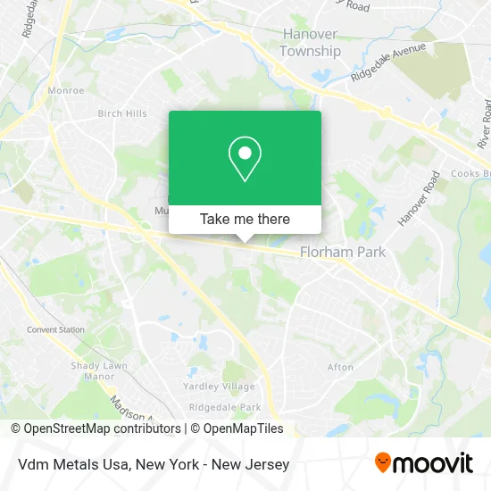 Vdm Metals Usa map
