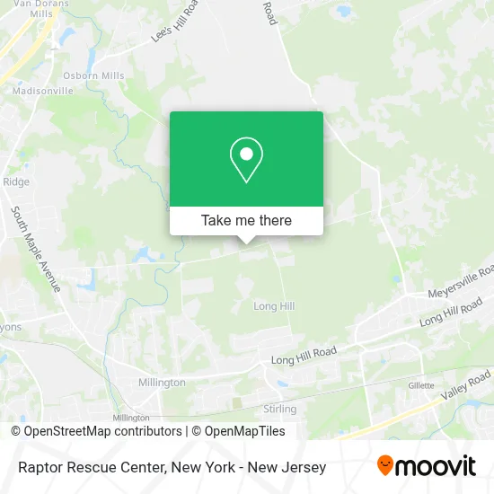 Raptor Rescue Center map