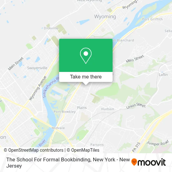 The School For Formal Bookbinding map
