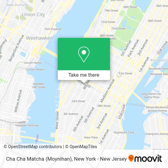 Cha Cha Matcha (Moynihan) map