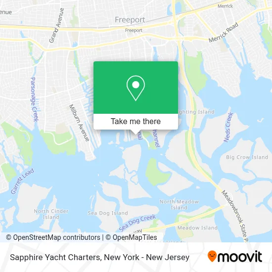 Sapphire Yacht Charters map