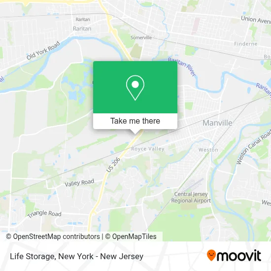 Life Storage map