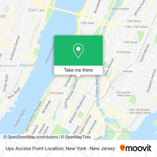 Ups Access Point Location map