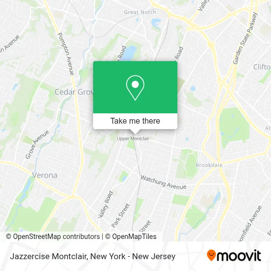 Jazzercise Montclair map