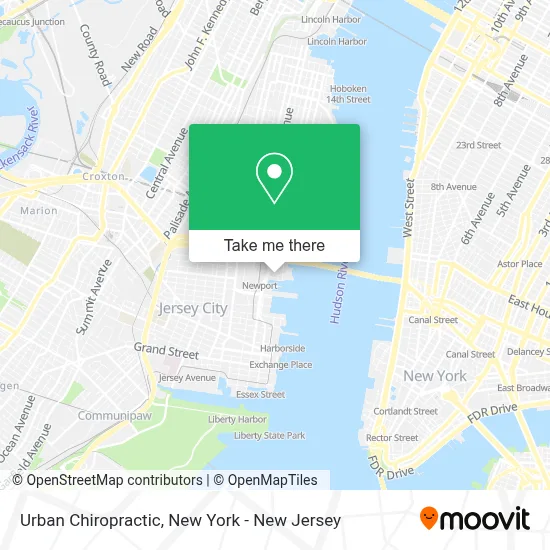 Urban Chiropractic map