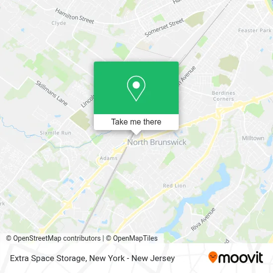 Extra Space Storage map