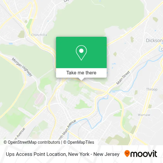 Ups Access Point Location map