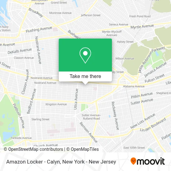 Amazon Locker - Calyn map
