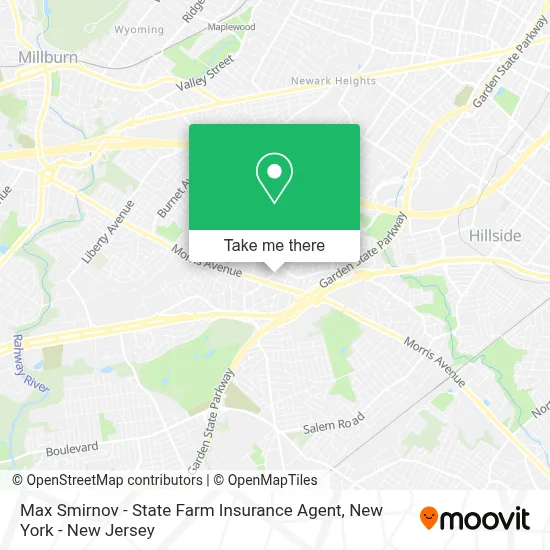 Max Smirnov - State Farm Insurance Agent map