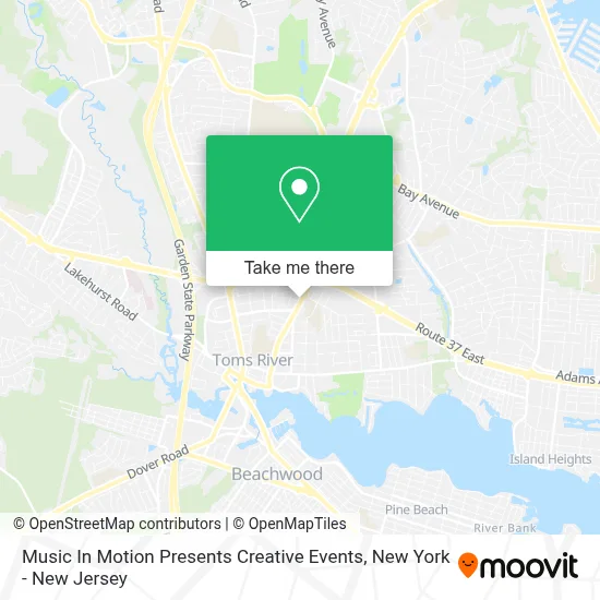 Music In Motion Presents Creative Events map