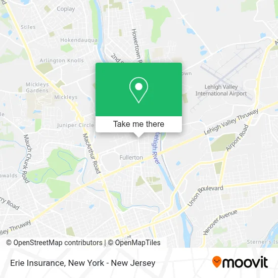 Erie Insurance map