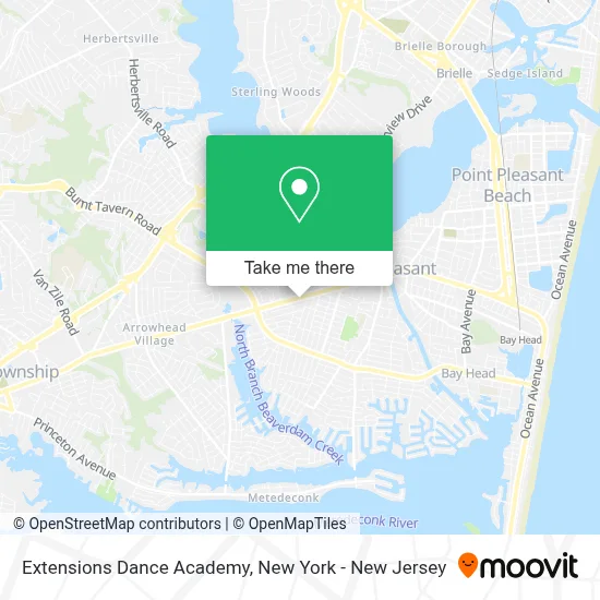 Extensions Dance Academy map